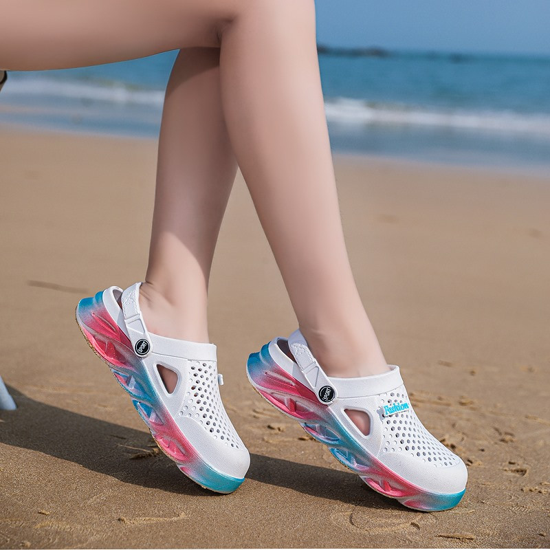 Unisex vasariniai sandalai Moteriški Vyrai Madinga Platforma Šlepetės Paplūdimys Eva Padas Slide Sandalai Klumpės