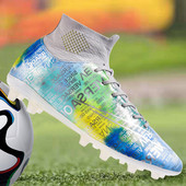 Vīriešu jauni Mandarin Duck futbola apavi FG/TF Grass pretslīdēšanas treniņu apavi Futbola zābaki Bērnu āra sporta apavi