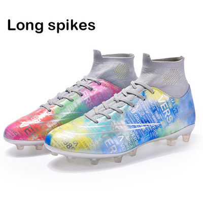 Vīriešu jauni Mandarin Duck futbola apavi FG/TF Grass pretslīdēšanas treniņu apavi Futbola zābaki Bērnu āra sporta apavi