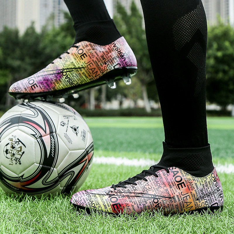 Vīriešu jauni Mandarin Duck futbola apavi FG/TF Grass pretslīdēšanas treniņu apavi Futbola zābaki Bērnu āra sporta apavi