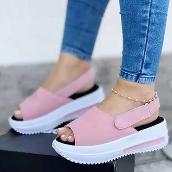 Модни дишащи нови дамски сандали лято 2023 Удобни дамски сандали на платформа Меки обувки с приплъзване Дамски обувки Дамски