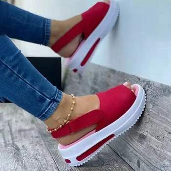 Модни дишащи нови дамски сандали лято 2023 Удобни дамски сандали на платформа Меки обувки с приплъзване Дамски обувки Дамски