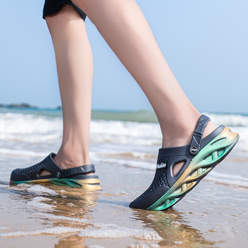 Férfi Női Nyári Strandszandál Kényelmes Vastag Alsó EVA Pár Cipők Beltéri Kültéri Kerti Papucsok