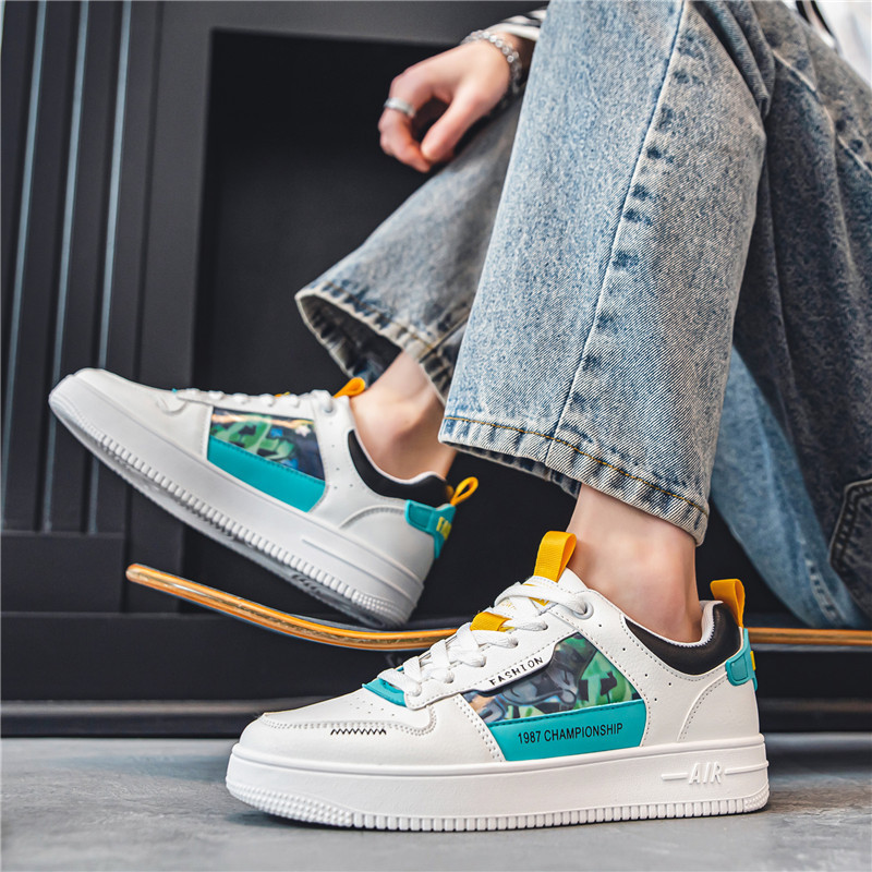 Top Férfi Alkalmi cipők Divat Luxus Designer Fekete kültéri sport gördeszkacipők Férfi fehér edzőcipők Plate-forme tornacipők