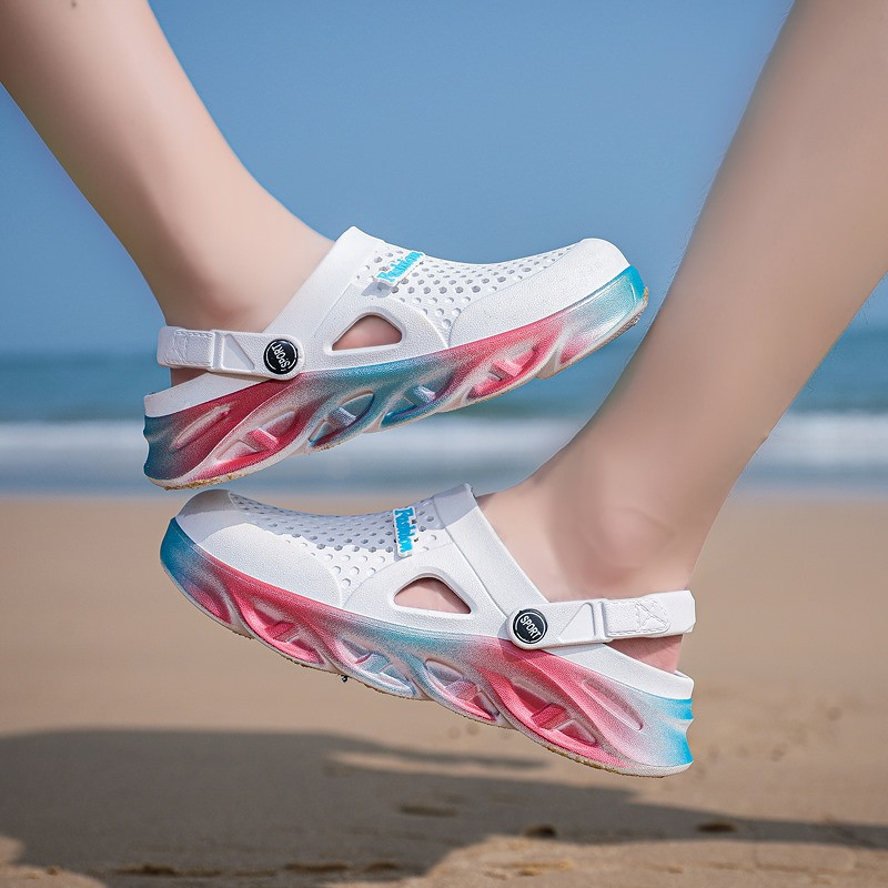 Vīrietis, sieviete, vasaras čības, dobas, elpojošas pludmales čības, unisex, ikdienišķas, pievelkamās sandales, apavi, izmērs 36-45 Zapatos