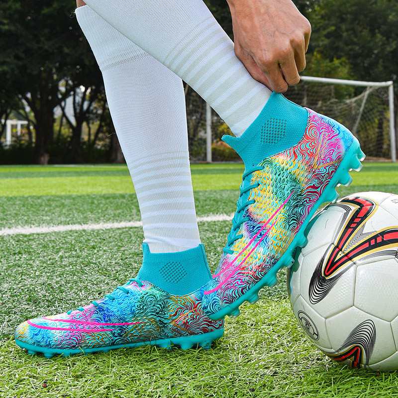 Nauji futbolo bateliai AG/TF Neslystantys lauko futbolo batai itin lengvi vaikiški futbolo segtukai porai vyriški didelio dydžio sportbačiai