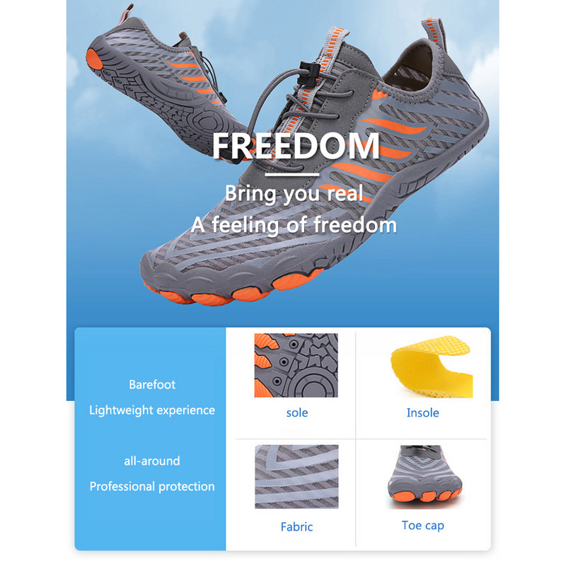 Sievietēm Vasaras Sporta Sandales Ūdens Apavi Vīriešu Basām Kāju Pludmales Apavi Elpojoši Ātri Izžūst River Sea Aqua Sporta Apavi Pludmales Kurpes