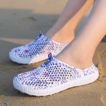 Fashion Ladies Beach Breathable Mesh Παντόφλες Slippery Clogs Παπούτσια