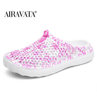 Fashion Ladies Beach hingav võrk sussid libedad puukingad Kingad