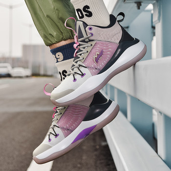 2021 Нови висококачествени професионални спортни обувки Баскетбол за мъже Дамски модни цветове Високи маратонки Мъжки ботуши за тренировки на открито