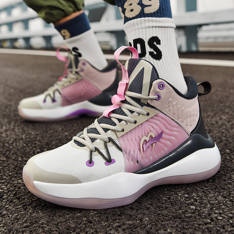 2021. gada jauni augstas kvalitātes profesionālie sporta apavi Basketbols vīriešiem Sievietēm Modes Krāsas Augstas kedas Vīriešu āra treniņu zābaki