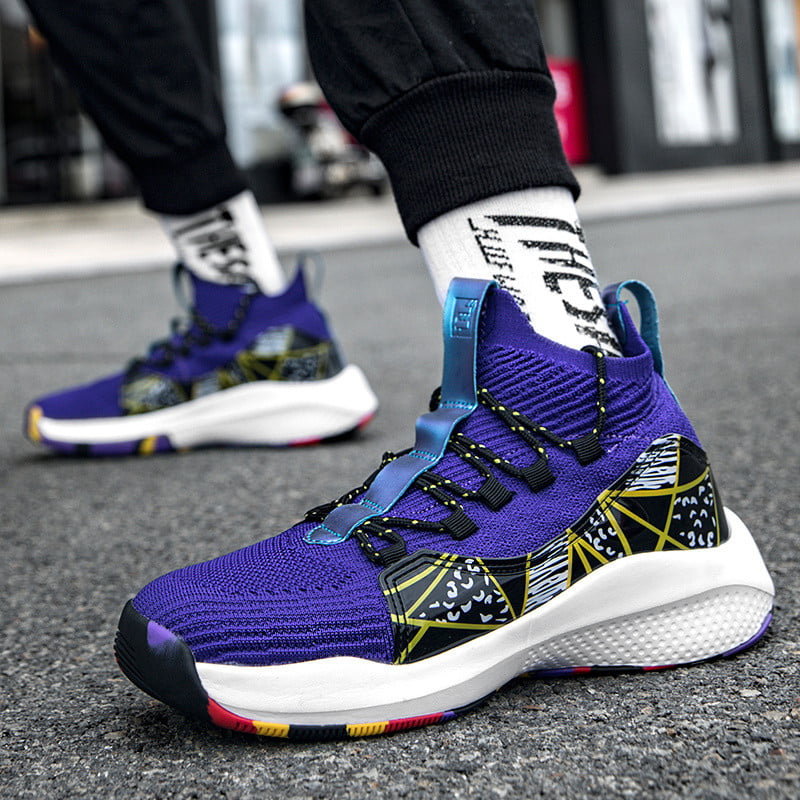 Divatos, légáteresztő zokni sportcipők férfi női vaskos magas cipők kosárlabda kültéri kosárlabda futócipők férfiaknak