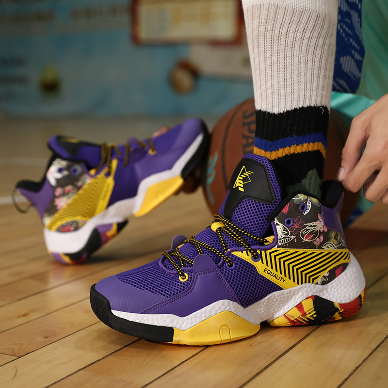 Jaunas augstākās kvalitātes sarkanas basketbola apavi sieviešu sieta elpojošas vīriešu sarkanas kedas Profesionālas vīriešu basketbola apavi ar augstu augšdaļu