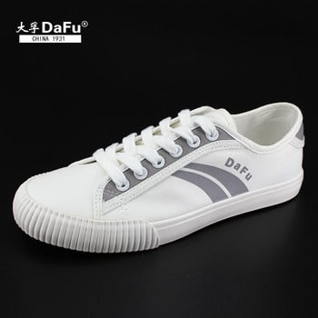 DaFu Shoes Kung fu платнени обувки Мъжки и дамски маратонки Ниски класически скейтборд бели сиви обувки