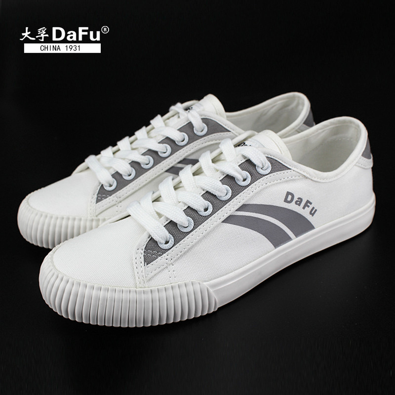 DaFu Shoes Kung fu платнени обувки Мъжки и дамски маратонки Ниски класически скейтборд бели сиви обувки