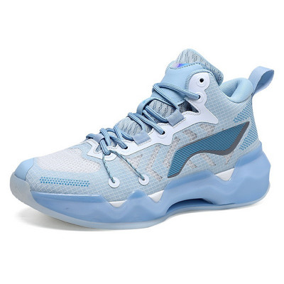 Narancssárga professzionális férfi kosárlabda tornacipő Légáteresztő kopáscsillapító magas szárú sportcipő kosárlabdához férfi tervezői cipő márka