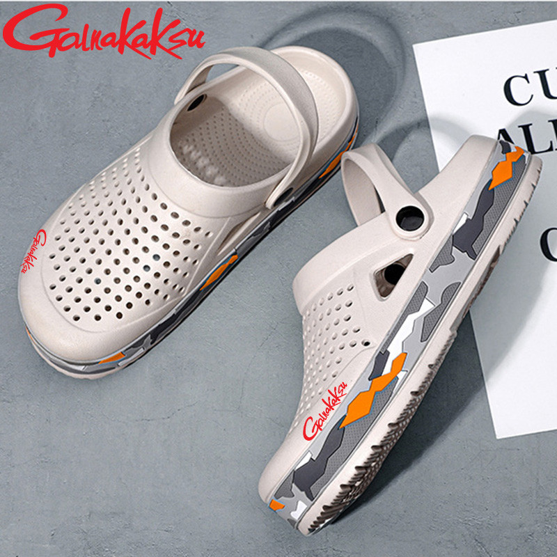 Žvejybos šlepetės Pavasaris Vasara Lauke Sportinė Žvejybos Batai Neslystantys Paplūdimio Vyriški Sandalai Guminiai Plokščias Kvėpuojantys Batai