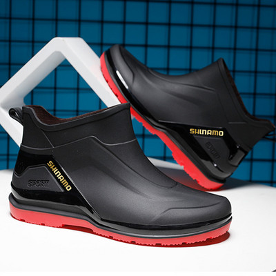 2023-as nyári férfi horgász- és esőcsizma, csúszásmentes, vízálló, kopásálló és esőálló, könnyű gumi esőcsizma