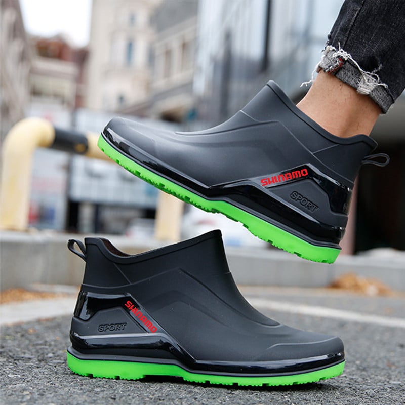 2023-as nyári férfi horgász- és esőcsizma, csúszásmentes, vízálló, kopásálló és esőálló, könnyű gumi esőcsizma