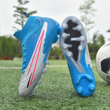 Футболни обувки с високи глезени Мъжки нови професионални футболни обувки Спортни обувки на открито с дълги шипове Футболни мъжки бутли за тренировка на трева