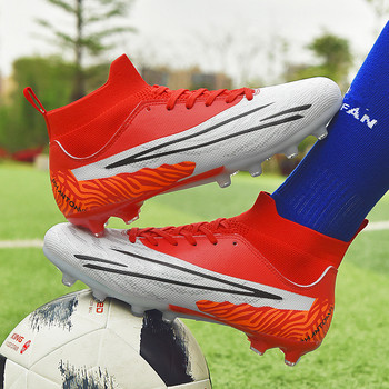 Ανδρικά παπούτσια ποδοσφαίρου ψηλά στον αστράγαλο Νέα επαγγελματικά μποτάκια ποδοσφαίρου για εξωτερικούς χώρους Αθλητικά παπούτσια ανδρικά ποδόσφαιρο γρασίδι προπόνηση