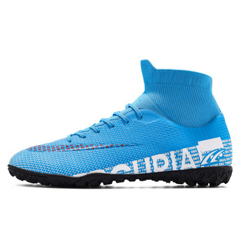 Мъжки футболни обувки TF/FG Футболни обувки с високи/ниски глезени Мъжки външни нехлъзгащи се тревни многоцветни маратонки за мачове EUR35-45