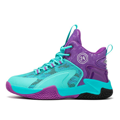 Bērnu kedas zēnu basketbola apavi bērniem sporta apavi ar augstu augšējo daļu, nodilumizturīgi bērnu sporta apavi zēniem, neslīdoši basketbola apavi