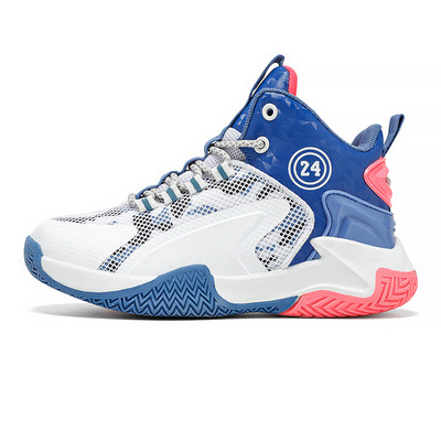 Gyermek magas szárú kosárlabdacipők gyerekeknek csúszásmentes párnázó sportcipők vastag talpú kültéri fiú iskolai kosárlabdacipők