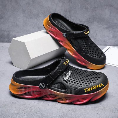 DAIWA Vīriešu Makšķerēšanas Sandales Vasaras Sievietēm Mājai Dārza Apavi Viegli ikdienas lietus Neslīdoši Pludmales Čības EVA Apavi
