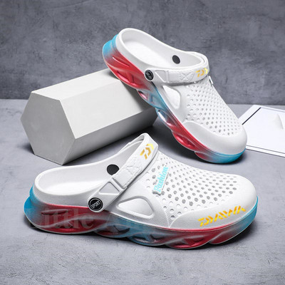 DAIWA Vīriešu Makšķerēšanas Sandales Vasaras Sievietēm Mājai Dārza Apavi Viegli ikdienas lietus Neslīdoši Pludmales Čības EVA Apavi