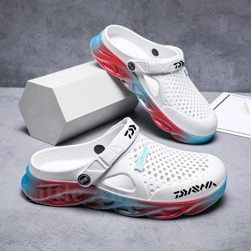 DAIWA Vīriešu Makšķerēšanas Sandales Vasaras Sievietēm Mājai Dārza Apavi Viegli ikdienas lietus Neslīdoši Pludmales Čības EVA Apavi