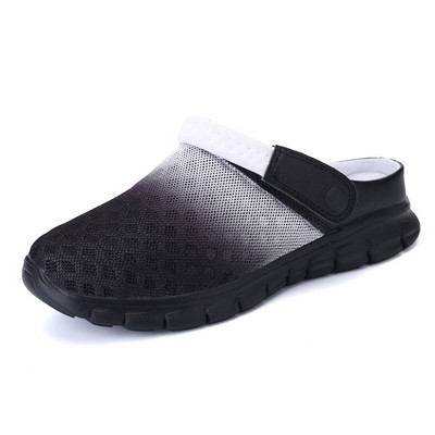 Vasaras sieta sandales Vīriešu pludmales čības Regulējamas papēžu siksniņas Sandales Wonen Neslīdoši āra pastaigu apavi Sandalias De Las Mujeres