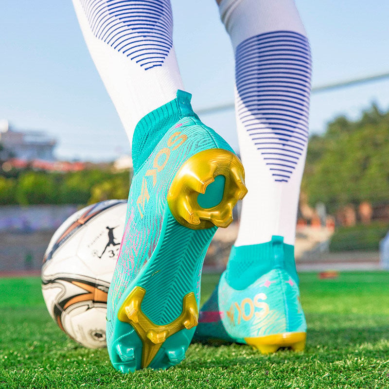 Muške nogometne tenisice Profesionalne čarape s šiljcima i kopačkama Neklizajuće nogometne tenisice za travnjak Muške visoke nogometne tenisice zapatillas futbol