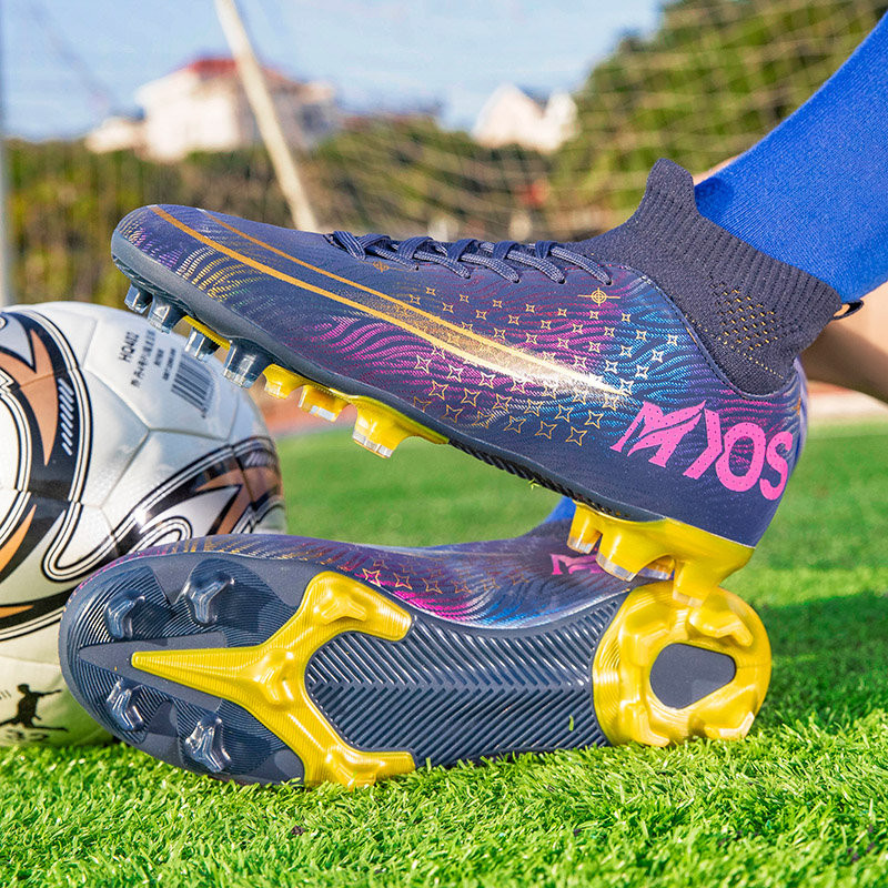 Muške nogometne tenisice Profesionalne čarape s šiljcima i kopačkama Neklizajuće nogometne tenisice za travnjak Muške visoke nogometne tenisice zapatillas futbol