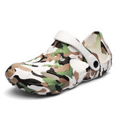 Camo Sport szandálok Férfi Nyári Szabadtéri Papucsok Csúszásgátló Aqua Vízi Cipők Lélegző Férfi Strandszandálok szörfözéshez folyón