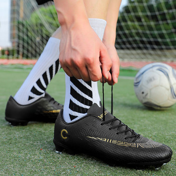 Нови постъпления Професионални футболни обувки за мъже Черни мъжки футболни обувки за възрастни Леки мъжки футболни обувки за закрито