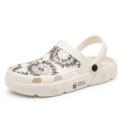 Regulējama papēža siksna āra sandales vīriešiem vasaras elpojošas čības Vīriešu pretslīdēšanas ūdens sporta apavi pludmales dušas brīvdienām