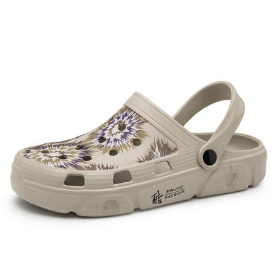 Regulējama papēža siksna āra sandales vīriešiem vasaras elpojošas čības Vīriešu pretslīdēšanas ūdens sporta apavi pludmales dušas brīvdienām