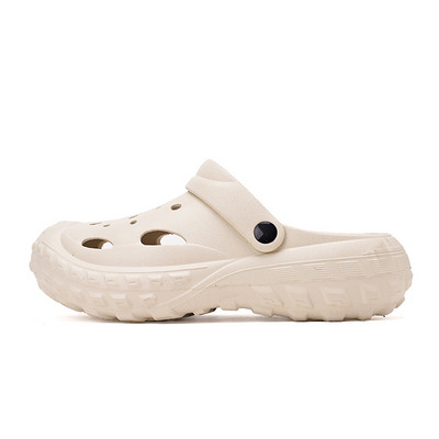 BOANXIL vīriešu sandales ikdienas apavi EVA vieglas sandales koka tupeles vasaras pludmales čības vīriešu dārza apavi Ūdens apavi vannas istabai