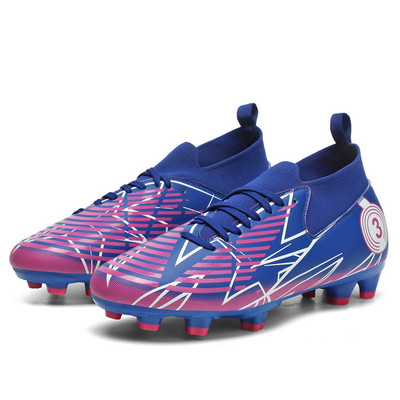 Új lila professzionális uniszex futballkapcsok férfi FG/TF futballcipők gyermek műfüves futballcipők nagy méretű 31-48
