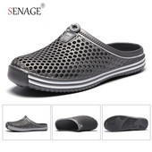 SENAGE vasaras pludmales sandales Sieviešu modes dobas elpojošas piejūras čības Flip Flops EVA masāžas čības Sandales