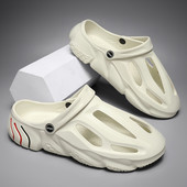 Vasaras jauni vīriešu ikdienas apavi cauruļu apavi āra sporta apavi Čības vīriešu pludmales apavi Mīksta zole āra sandales Moderni apavi