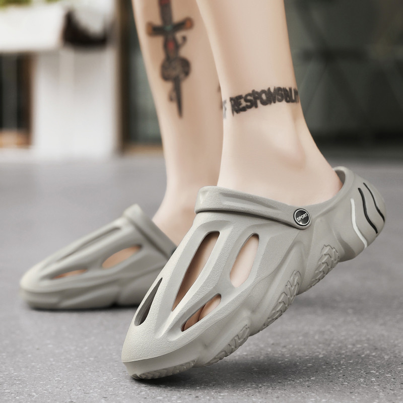 Vasaras jauni vīriešu ikdienas apavi cauruļu apavi āra sporta apavi Čības vīriešu pludmales apavi Mīksta zole āra sandales Moderni apavi