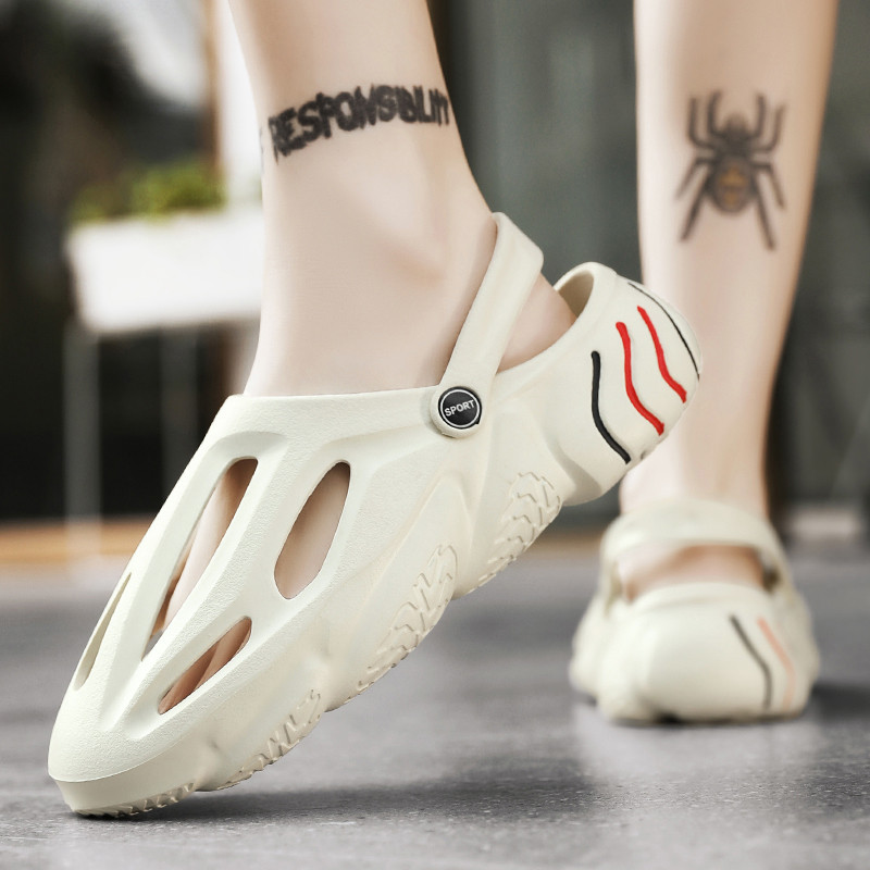 Vasaras jauni vīriešu ikdienas apavi cauruļu apavi āra sporta apavi Čības vīriešu pludmales apavi Mīksta zole āra sandales Moderni apavi