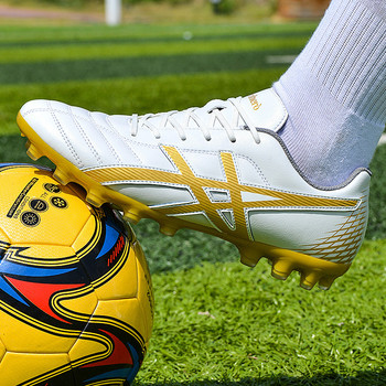 Υψηλής ποιότητας λευκά ανδρικά παπούτσια ποδοσφαίρου αναπνεύσιμα ανδρικά παπούτσια ποδοσφαίρου Unisex Ανδρικά αθλητικά παπούτσια ποδοσφαίρου χαμηλής κοπής Chaussure De Football