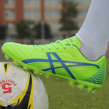 Висококачествени бели мъжки футболни обувки, дишащи мъжки футболни обувки, унисекс, ниски мъжки футболни маратонки Chaussure De Football