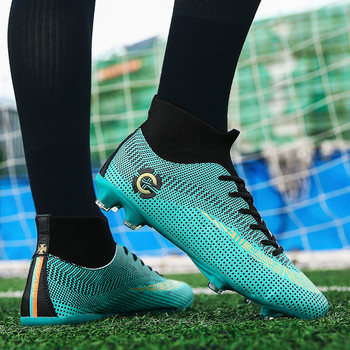 Superstar Sports Нехлъзгащи се футболни обувки за закрито Мъжки дишащи чорапи до глезена Шипове Обувки Мъжки футболни обувки Бутли bambas futbol sala