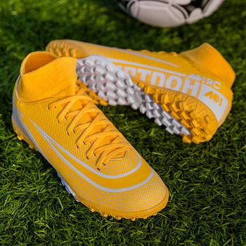 Мъжки детски футболни обувки Turf Футболни обувки за мъже Бутли Тренировъчни тийнейджърски спортни маратонки с високи глезени Мъжки футболни обувки за футзал