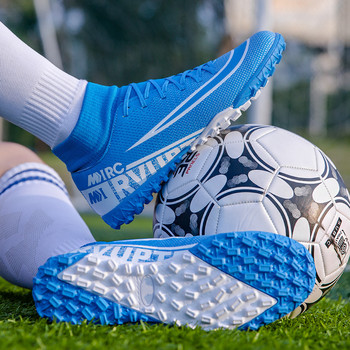 Мъжки детски футболни обувки Turf Футболни обувки за мъже Бутли Тренировъчни тийнейджърски спортни маратонки с високи глезени Мъжки футболни обувки за футзал