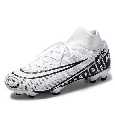 Férfi Gyerek Focicipők Gyepfoci Cipők Férfi Klipszis Edző Tinédzser Magas Boka Sport Cipők Férfi Futball Futsal Cipők